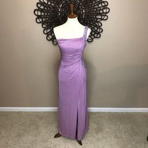 Jodi Kristopher Lavender Long Formal 3/4